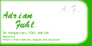 adrian fuhl business card
