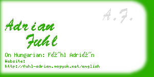 adrian fuhl business card